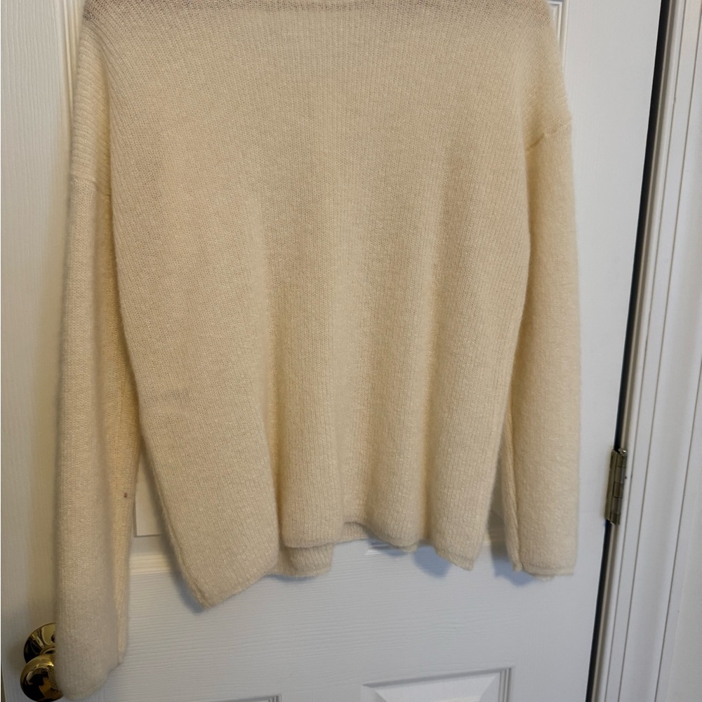 Sezane Cream Women's Cardigan - Picture 2 of 4